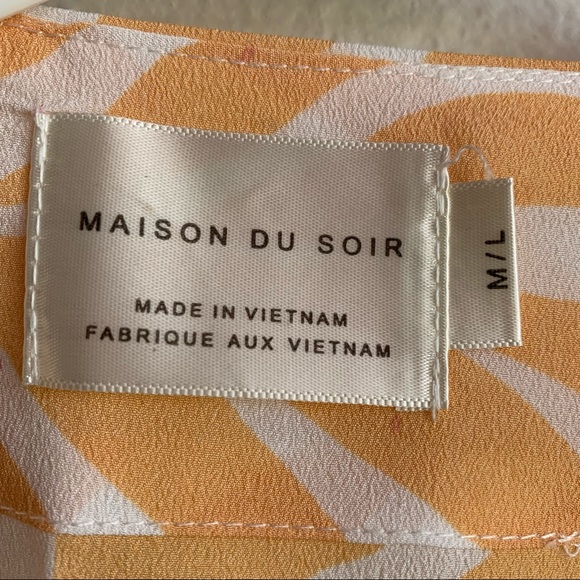 Maison Du Soir M/L Magnolia Kimono Robe Palm Print - Picture 9 of 14